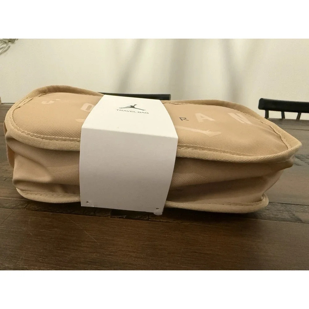 Air Jordan Travel Dopp Kit Clutch Bag Toiletries Bag Hemp Tan Shaving Kit Bag
